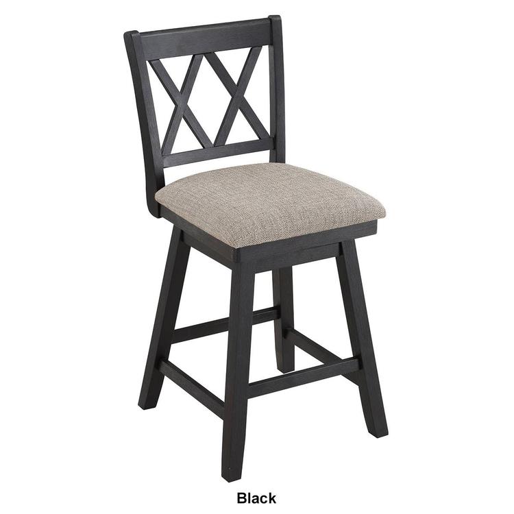 Home 2 Office 37.5in. Double Cross Back Bar Stool