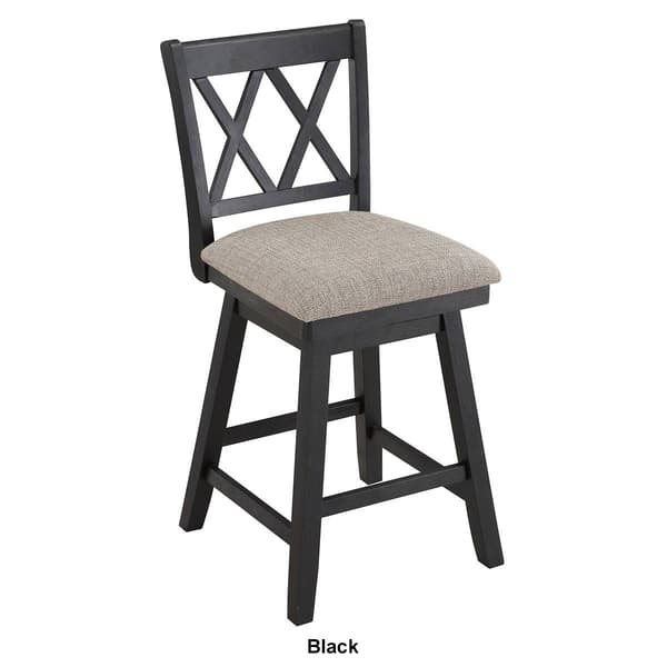 Home 2 Office 37.5in. Double Cross Back Bar Stool