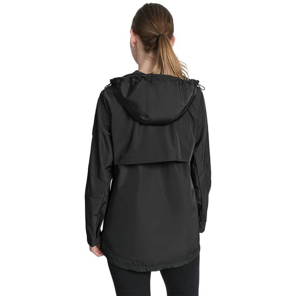 Womens DKNY Sport Logo Embellished Front Zipper Windbreaker