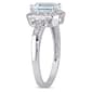 Gemstones Classics&#8482; 10kt. White Gold Emerald Cut Aquamarine Ring - image 4