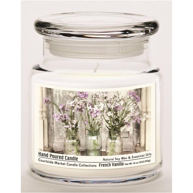 Courtside Market(R) From the Garden 16oz. French Vanilla Jar Candle