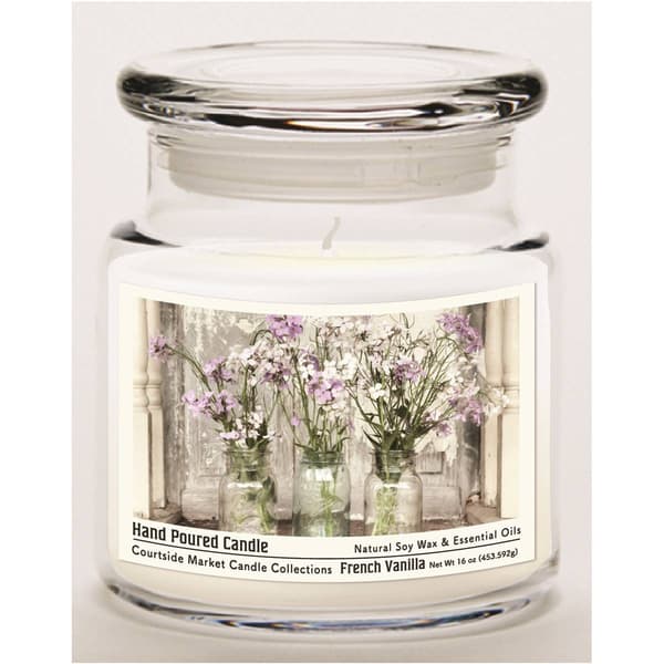Courtside Market(R) From the Garden 16oz. French Vanilla Jar Candle - image 