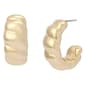 Steve Madden Vintage Textured Hoop Earrings - image 1