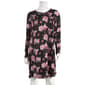 Womens Rene Rofe Long Sleeve Drop Needle Floral Nightshirt - image 1
