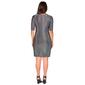 Womens 24/7 Comfort Apparel Shimmer Bodycon Mini Party Dress - image 2