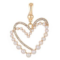 Wearable Art Gold-Tone Double Heart Enhancer Pendant