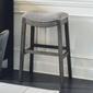 New Ridge Home Goods Sadie Weathered Wood Bar-Height Barstool - image 2