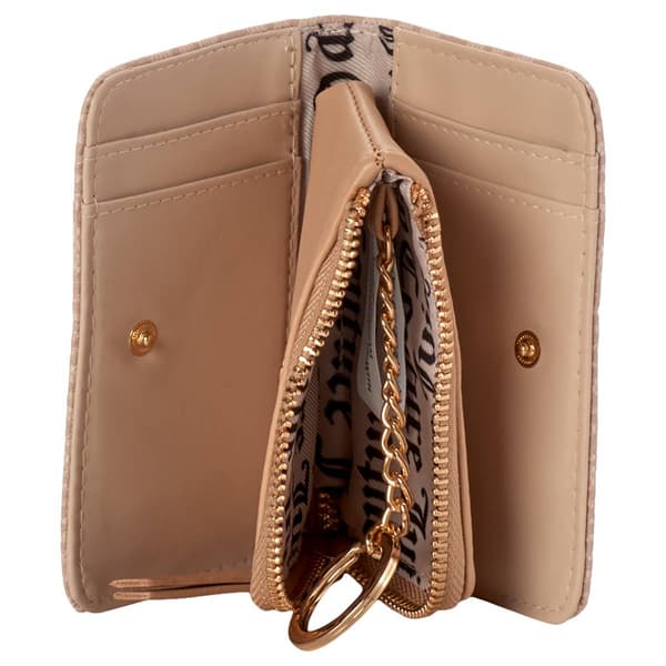 Womens Juicy Couture Floral Double Snap Pouch Wallet