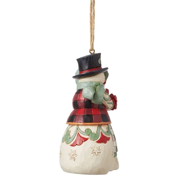 Jim Shore Heartwood Creek Snowman Mr&amp;Mrs Christmas Ornament