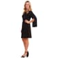 Womens Emma & Michele Studded Long Sleeve Tie Sheath Dress - image 4