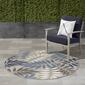 Nourison Aloha Leaf Print Round Rug - image 6