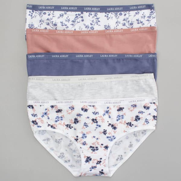Womens Laura Ashley® 5pk. Bikini Panties