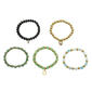 Ashley Cooper(tm) 5pc. Multi Color Beaded Stretch Charm Bracelet - image 1