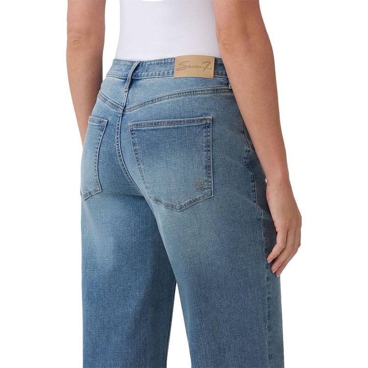 Womens Seven7 Released Hem Wide Leg Jeans