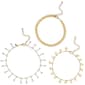 Jessica Simpson Yellow Gold Clear Rhinestone Anklet Set - image 1