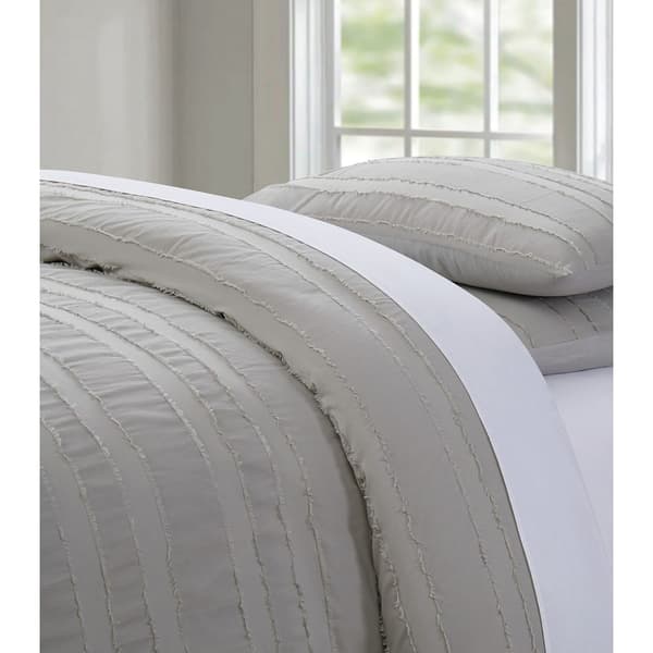 Brooklyn Loom Carlisle 3pc. Striped Duvet Cover Set
