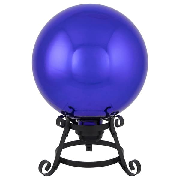 Northlight Seasonal 10in. Blue Outdoor Garden Gazing Ball - image 