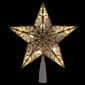 Northlight Seasonal 9in. LED Gold Glitter Star Tree Topper - image 2