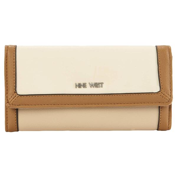Womens Nine West Zuri Check Section Wallet - image 