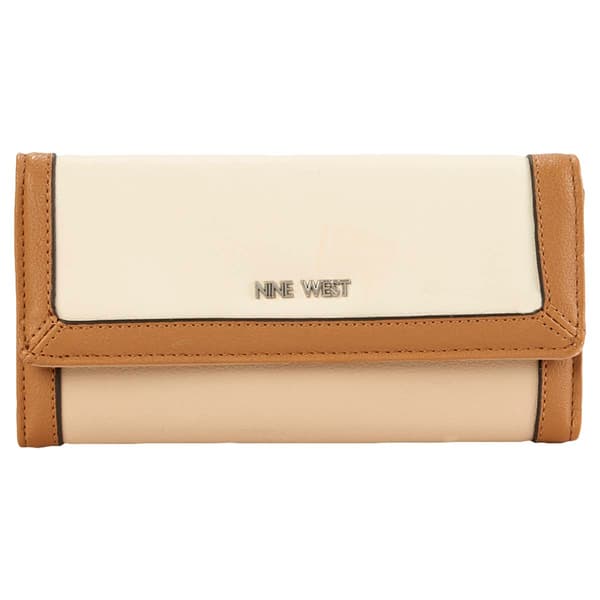 Womens Nine West Zuri Check Section Wallet - image 