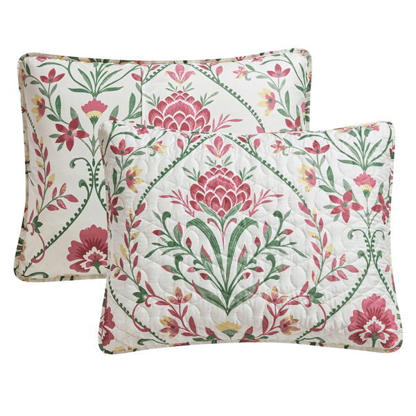 VCNY Home Province 3pc. Coco Floral Damask Printed Quilt Set