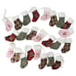 Northlight 8ft. Countdown to Christmas Plaid Stocking Garland - image 1