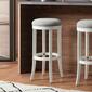 New Ridge Home Goods Avery Bar-Height Backless Barstool - White - image 3