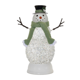Melrose 11in. LED Snowman Snow Globe