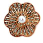 Napier Boxed Flower Pearl Pin - image 1