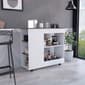 FM FURNITURE Arizona White Kitchen Cart - image 2