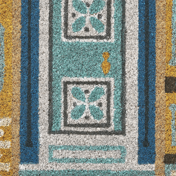 VCNY Home Fancy Doors Outdoor Coir Doormat