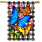 Briarwood Lane Checkered Butterflies Garden Flag - image 1