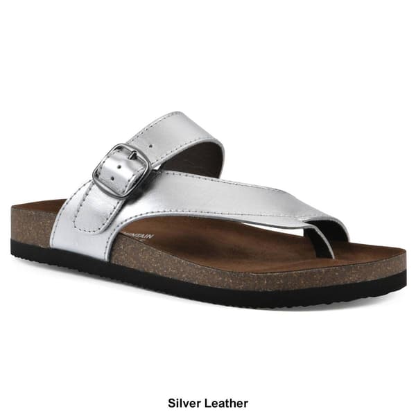 Womens Cliffs by White Mountain Carly Leather Thong Sandal