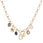 Ashley Cooper™ Chain Link Statement Necklace w/ Geometric Charms - image 2