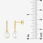 Gemstone Classics™ Lab Grown Sapphire Pearl Pendant & Earring Set - image 5