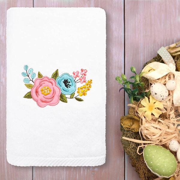 Linum Home Textiles Primavera Embroidered Hand Towel