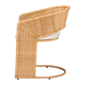 bali & pari Palm Bohemian Light Honey Rattan Dining Chair - image 3