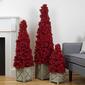 Allstate 40in. Berry Cone Potted Christmas Topiary - image 2