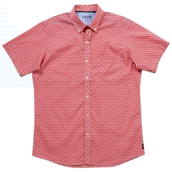 Izod short sleeve hot sale button down shirts