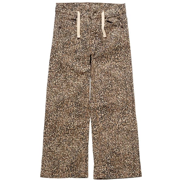 Girls &#40;7-16&#41; Volcom Wide Leg Leopard Pants with Faux Drawstring - image 