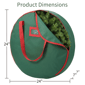 Puleo International 24in. Christmas Artificial Wreath Storage Bag - image 6