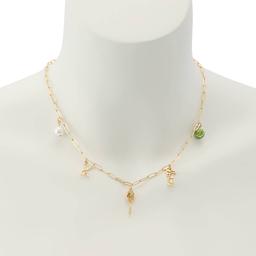 Betsey Johnson Tennis Charm Bib Necklace
