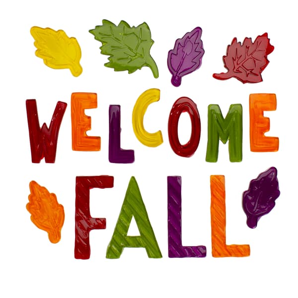 Northlight Seasonal Welcome Fall Thanksgiving Gel Window Clings - image 