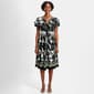 Womens Sami &  Short Sleeve Tropical Shift Dress - image 1