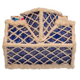 Kurt Adler 4in. Clay Dough Hanukkah LED House Table Piece