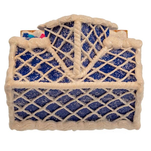 Kurt Adler 4in. Clay Dough Hanukkah LED House Table Piece