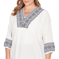 Plus Size Skye’s the Limit Fresh Start Scroll V-Neck Blouse - image 5