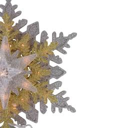 Northlight Seasonal 13.75in. Snowflake Christmas Tree Topper