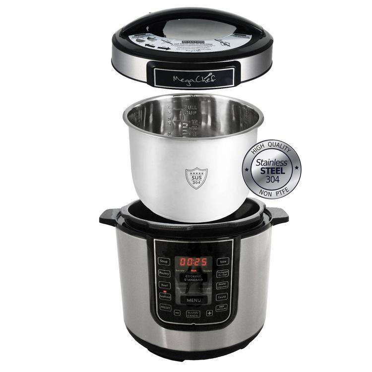 Megachef Digital Pressure Cooker w/ Multi-Function Features