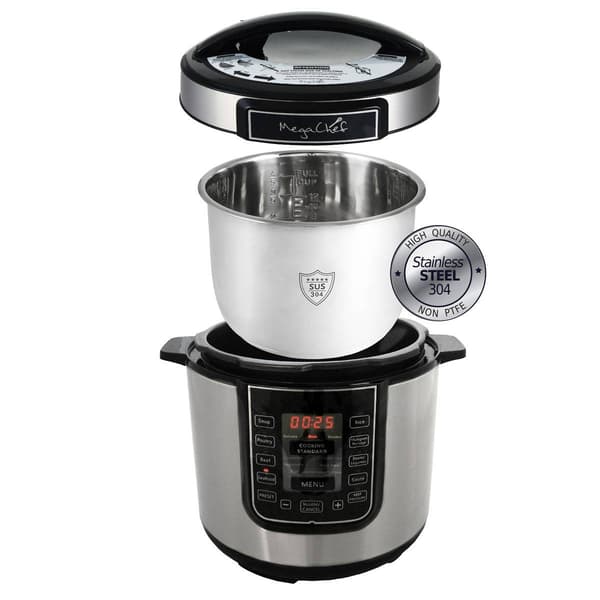 Megachef Digital Pressure Cooker w/ Multi-Function Features